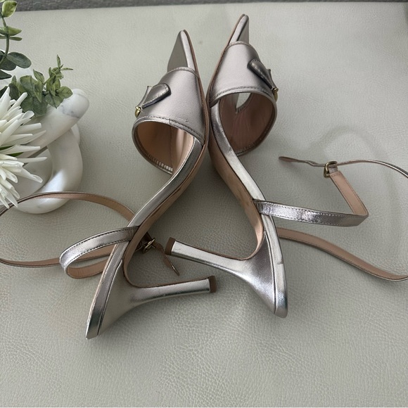 COACH Kyra Metallic Leather Sandal - Picture 11 of 16